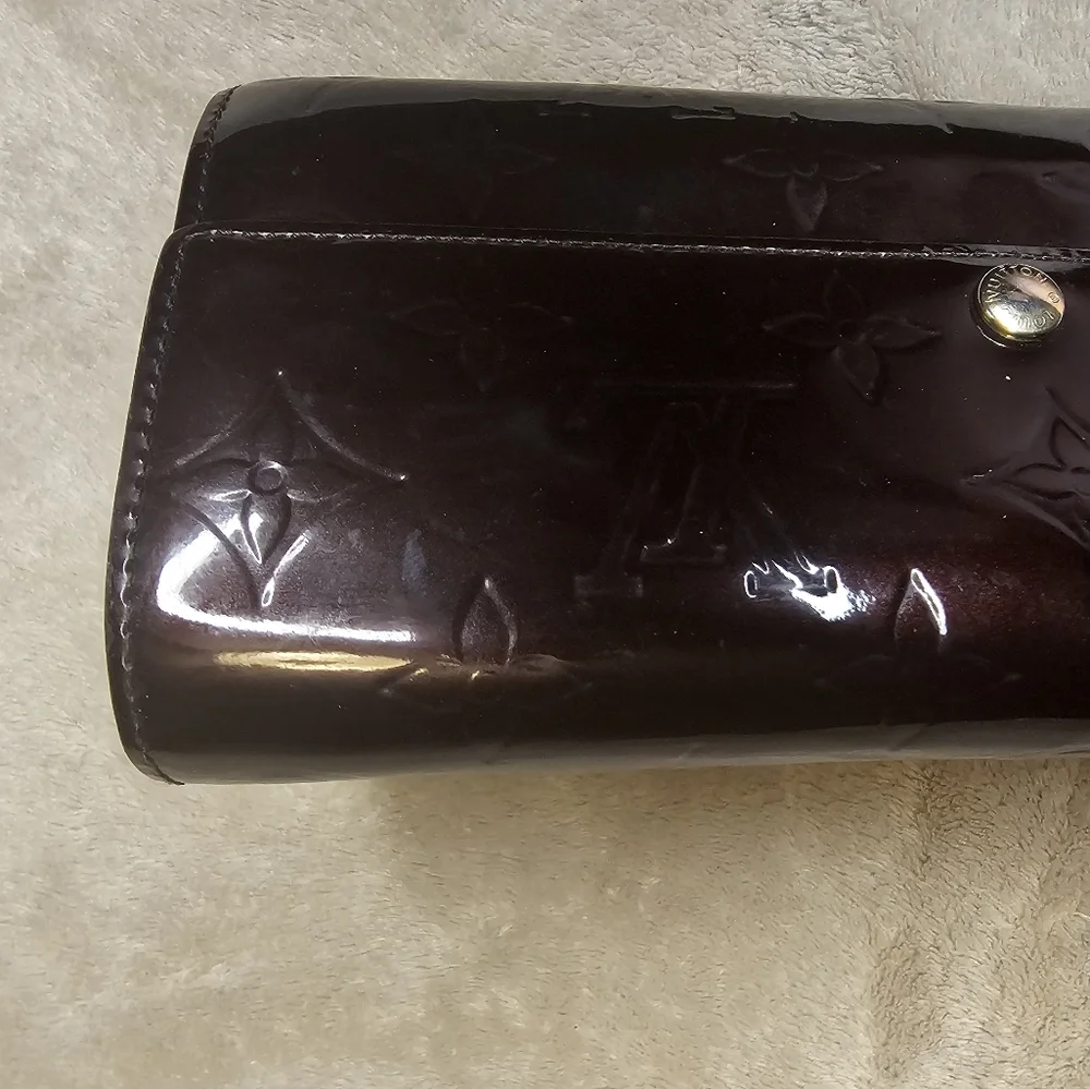 Louis Vuitton Patent Leather Vernis Burgundy Wallet